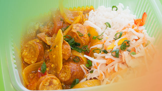 Rougail saucisse antillais
